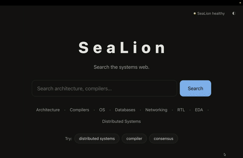 SeaLion — project screenshot